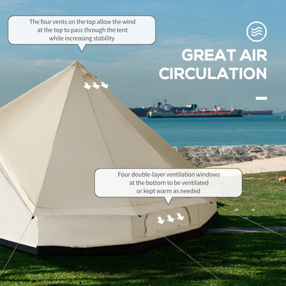 10-Person Teepee Camping Tent – Large Family & Group Camping Tent