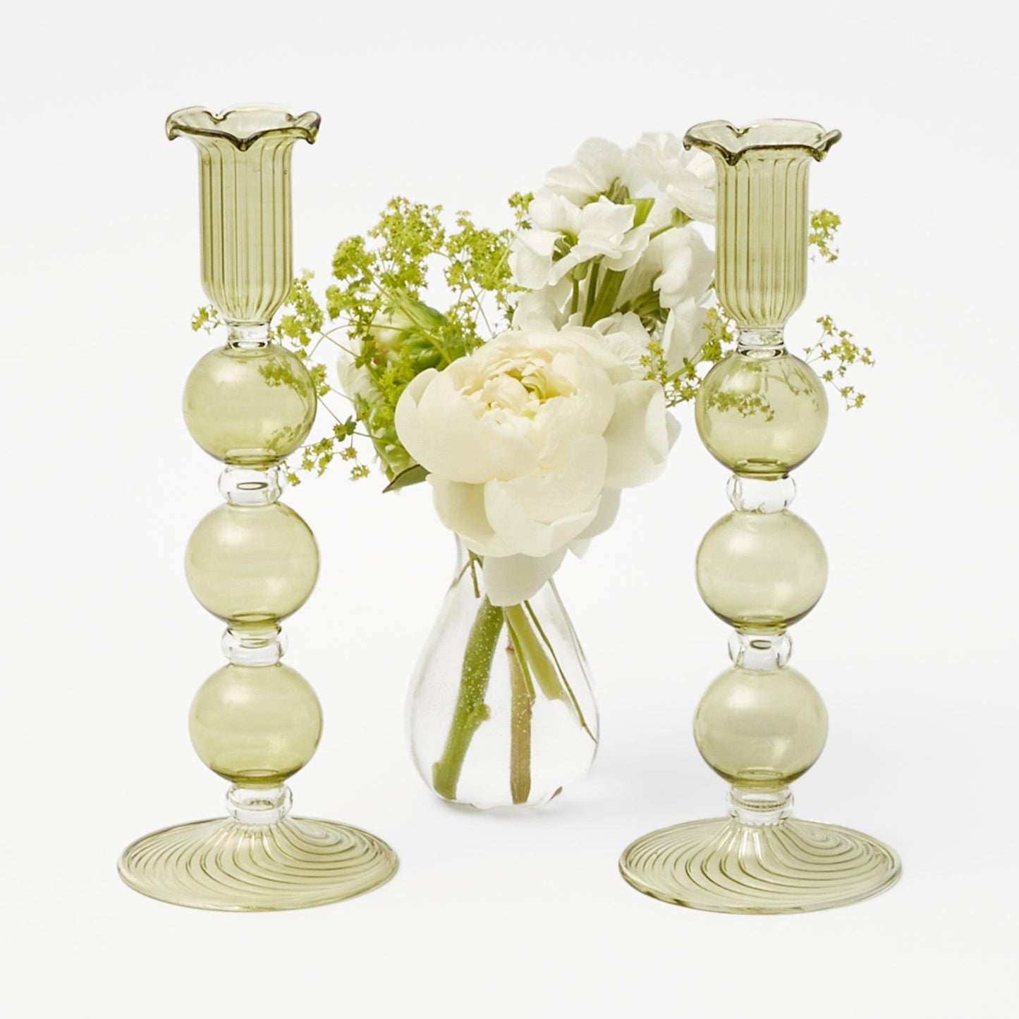 Green Eden Candle Holders (Pair)