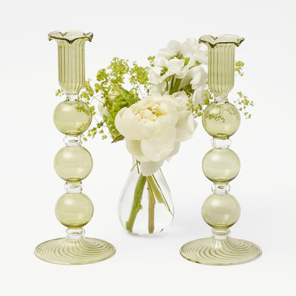 Green Eden Candle Holders (Pair)