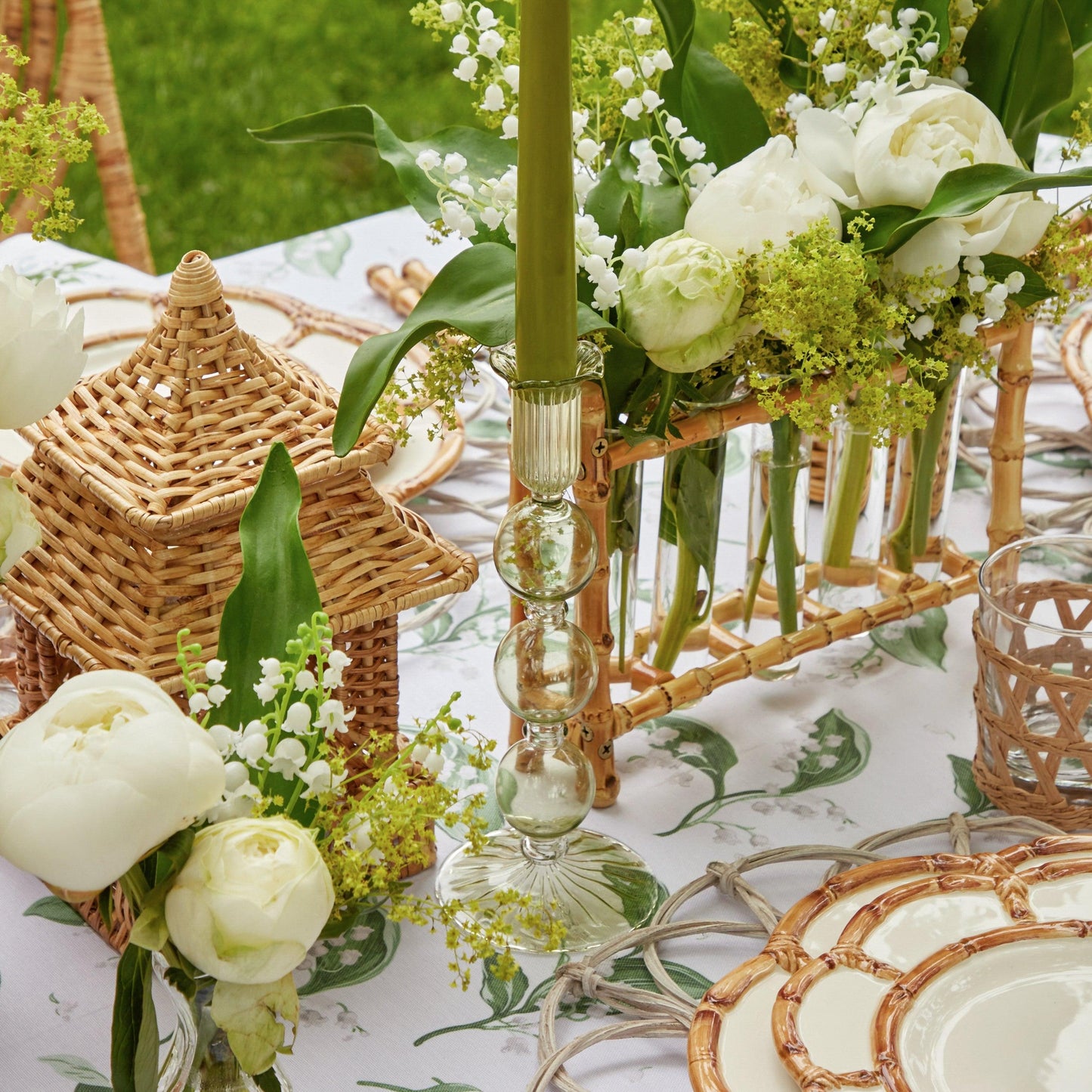 Green Eden Candle Holders (Pair)