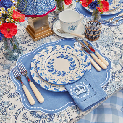 Blue Eloise Linen Placemats (Set of 4)