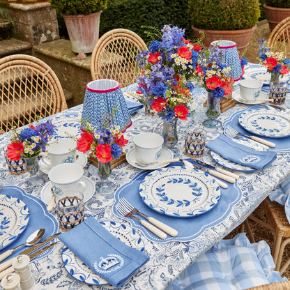Blue Eloise Linen Placemats (Set of 4)