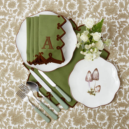 Forest Green & Brown Angelina Placemats (Set of 4)