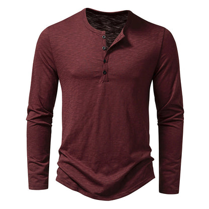 Men's Long-Sleeve Pullover Top – Casual Everyday Top