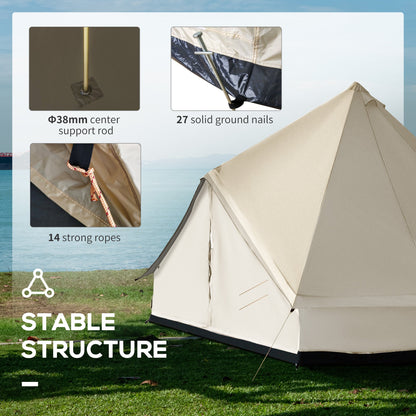 10-Person Teepee Camping Tent – Large Family & Group Camping Tent
