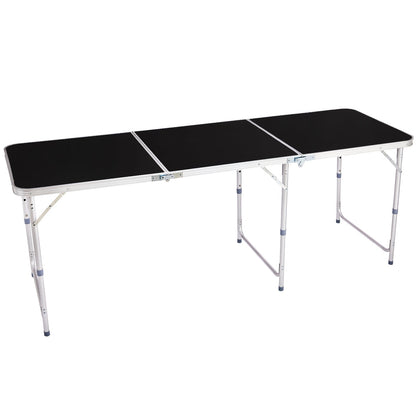 6ft Aluminum Folding Table – Portable Tri-Fold, 110 lb. Capacity