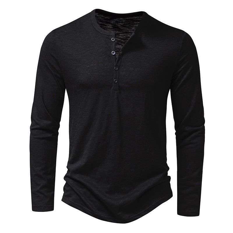 Men's Long-Sleeve Pullover Top – Casual Everyday Top