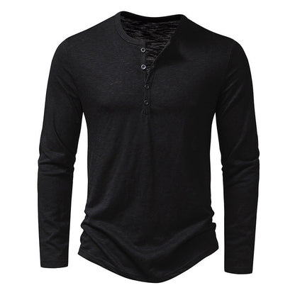 Men's Long-Sleeve Pullover Top – Casual Everyday Top