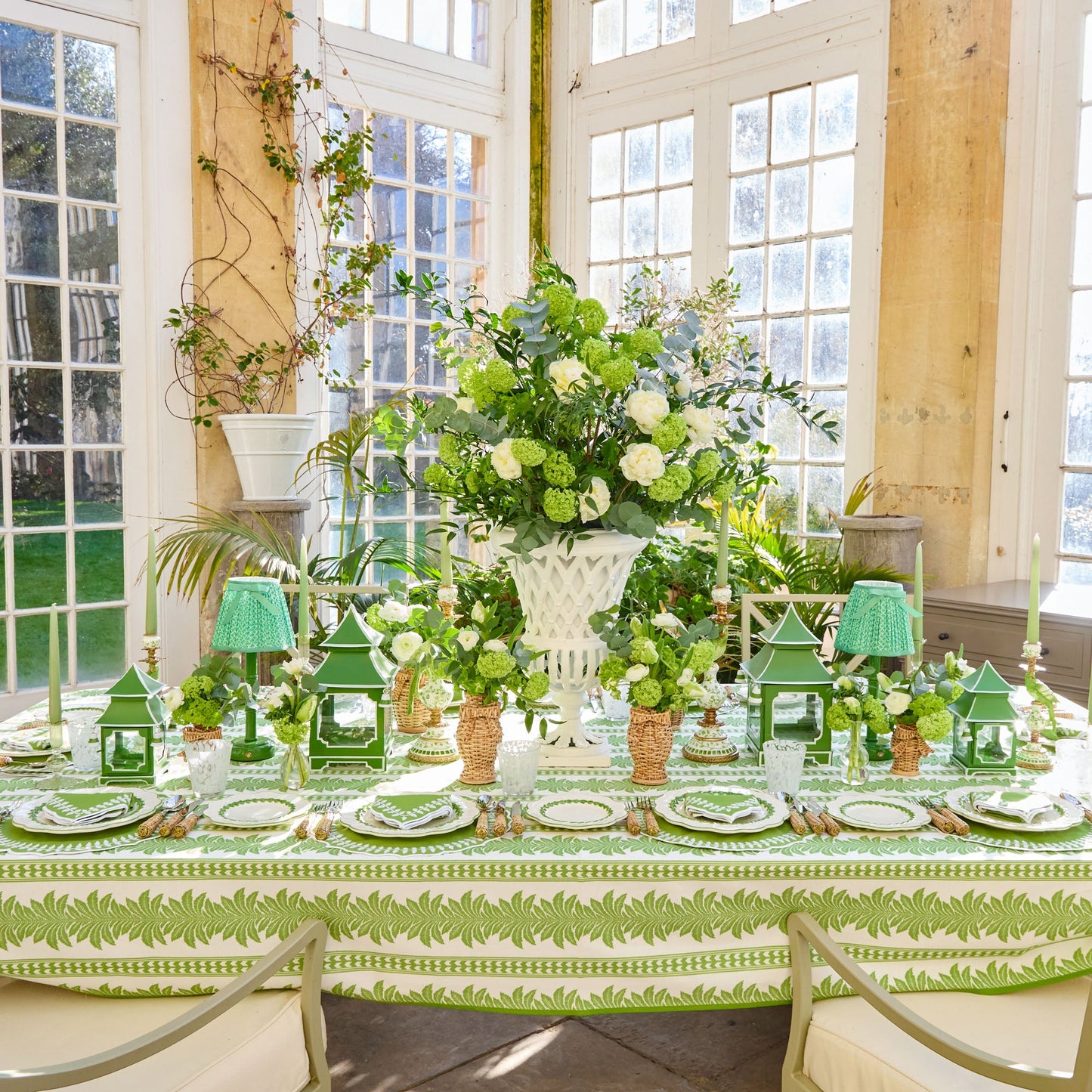 Green Eden Candle Holders (Pair)