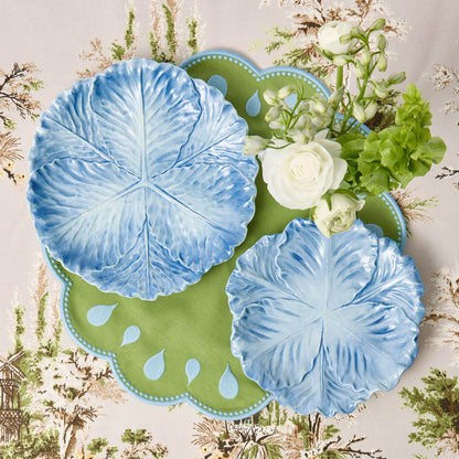 Blue Serena Cabbage Dinner Plate
