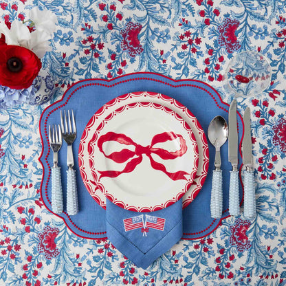 Blue & Red Eloise Placemats (Set of 4)