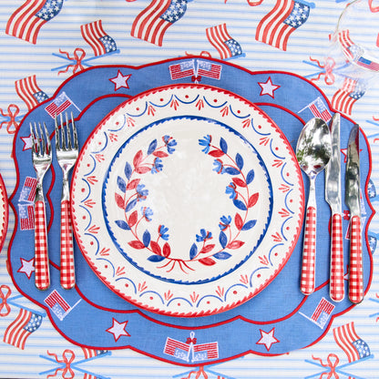 Blue & Red Josephine Dinner Plate (Set of 4)