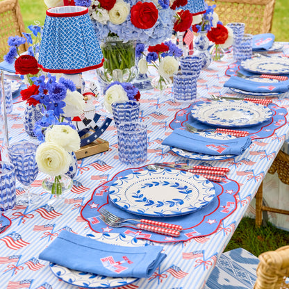 Elizabeth Blue Garland Dinner & Starter Plates (Set of 8)