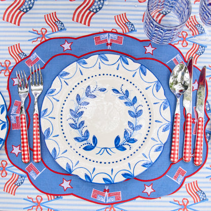 Elizabeth Blue Garland Dinner & Starter Plates (Set of 8)