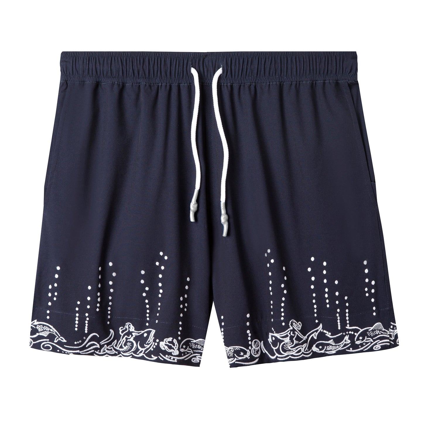 'Fruits De Mer' Swim Trunks (Navy)