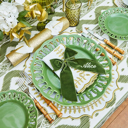 Forest Green Personalisable Bow