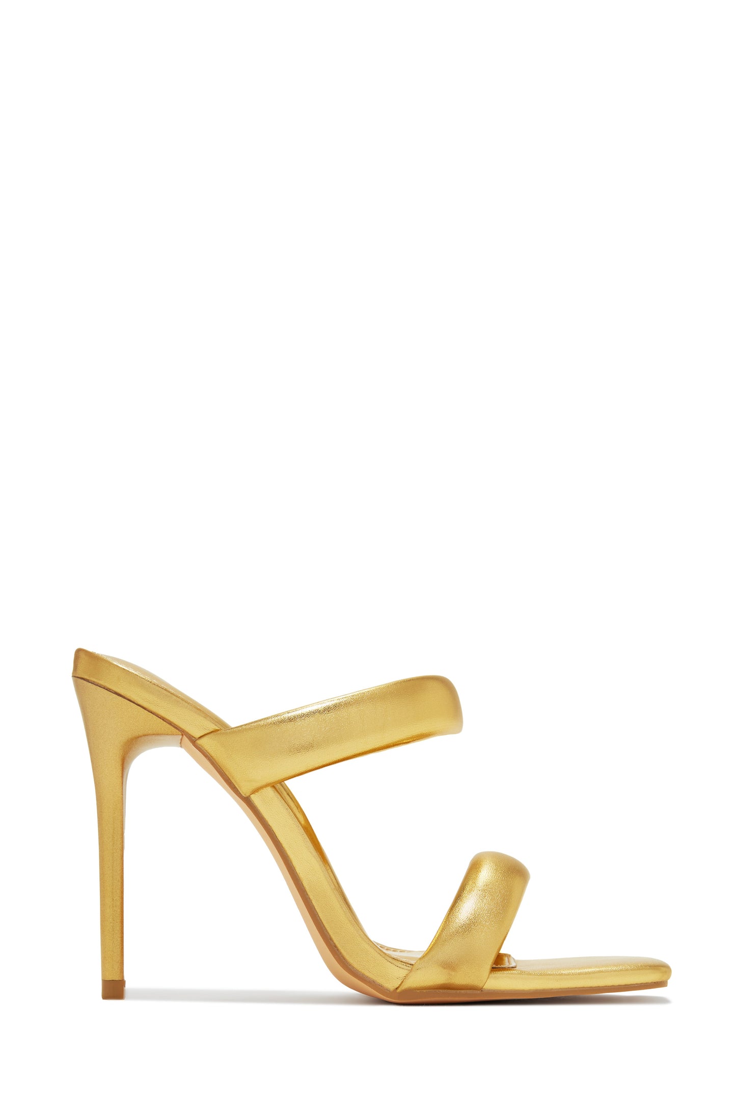 Stassie Single Sole High Heel Mules - Silver