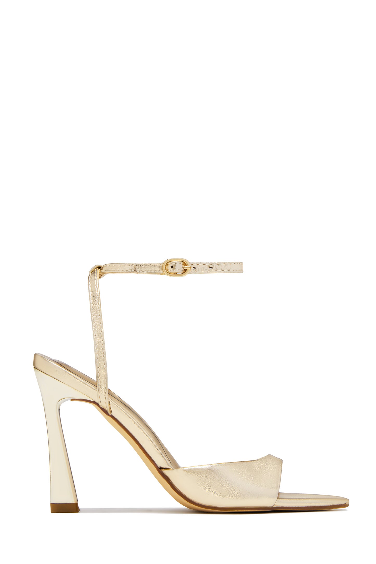 Azani Mary Jane Strap Heels - Gold