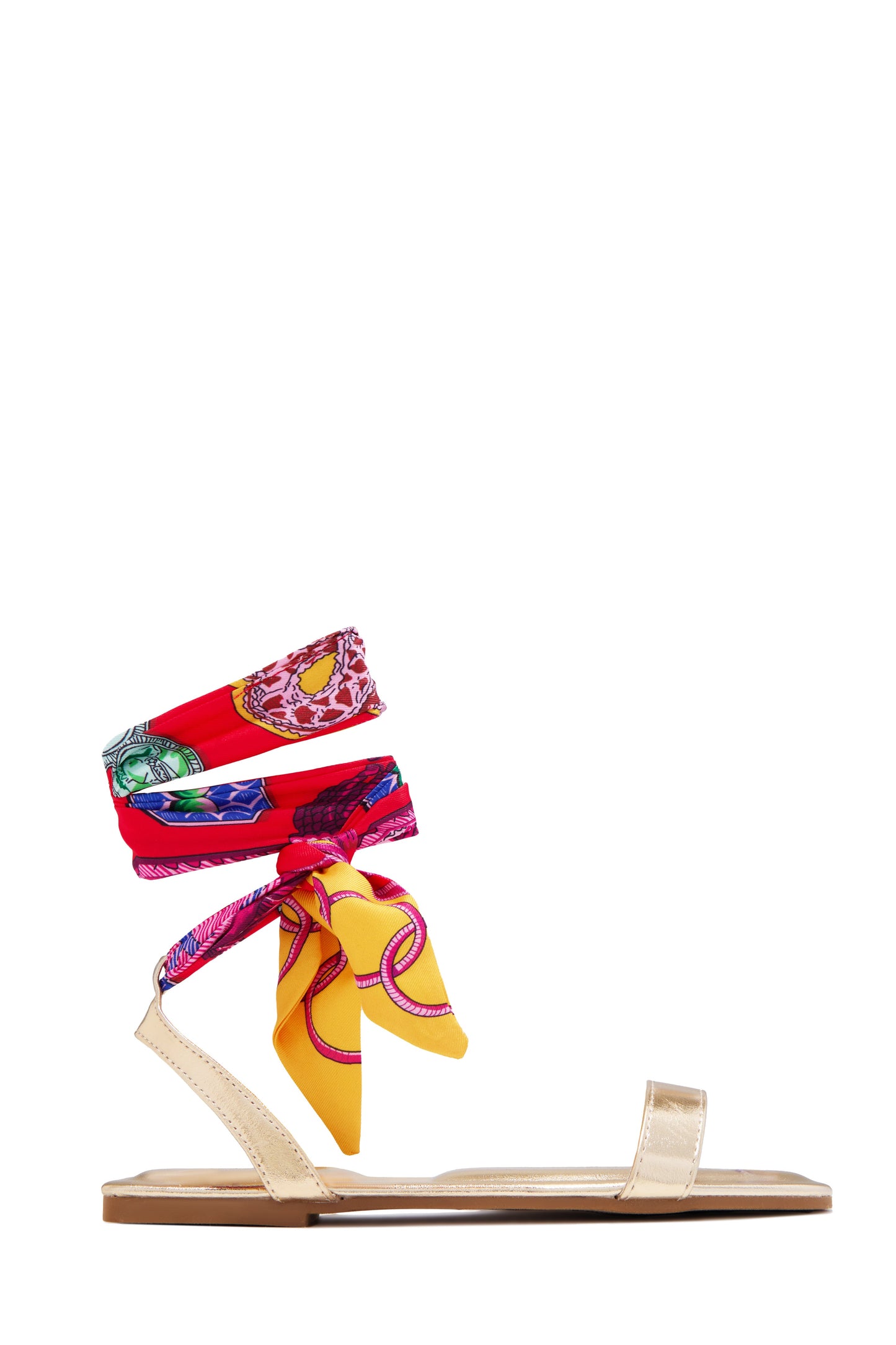 Tropicana Lace Up Sandals - Gold