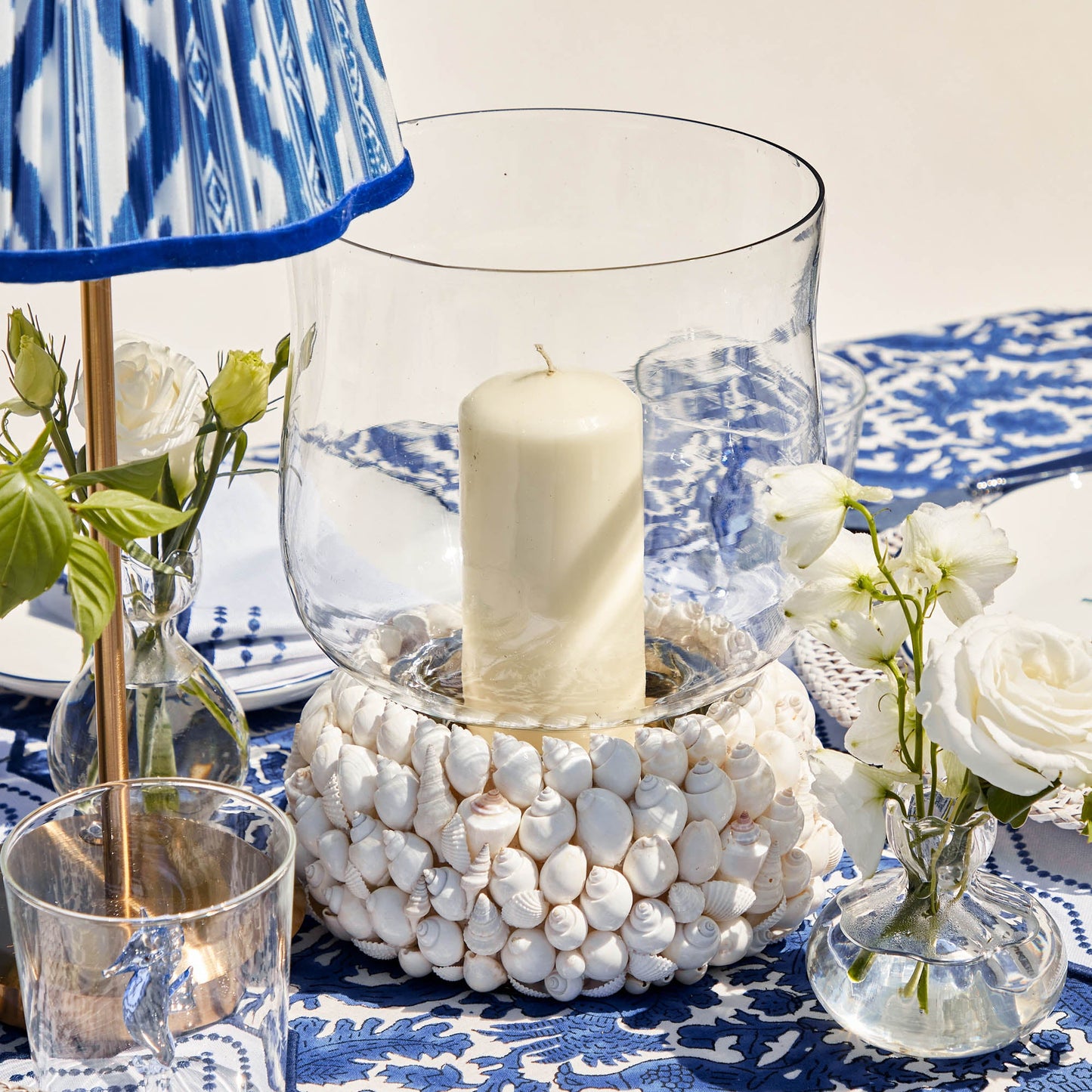 White Pillar Candle (Pair)