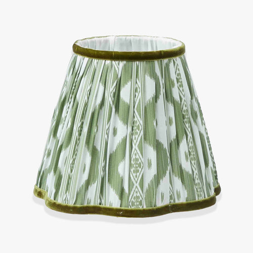 Olive Ikat Lampshade (18cm)