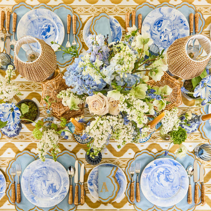 Julia Blue Marbled Dinner Plate