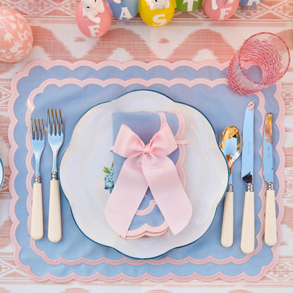 Pink Personalisable Grosgrain Bow