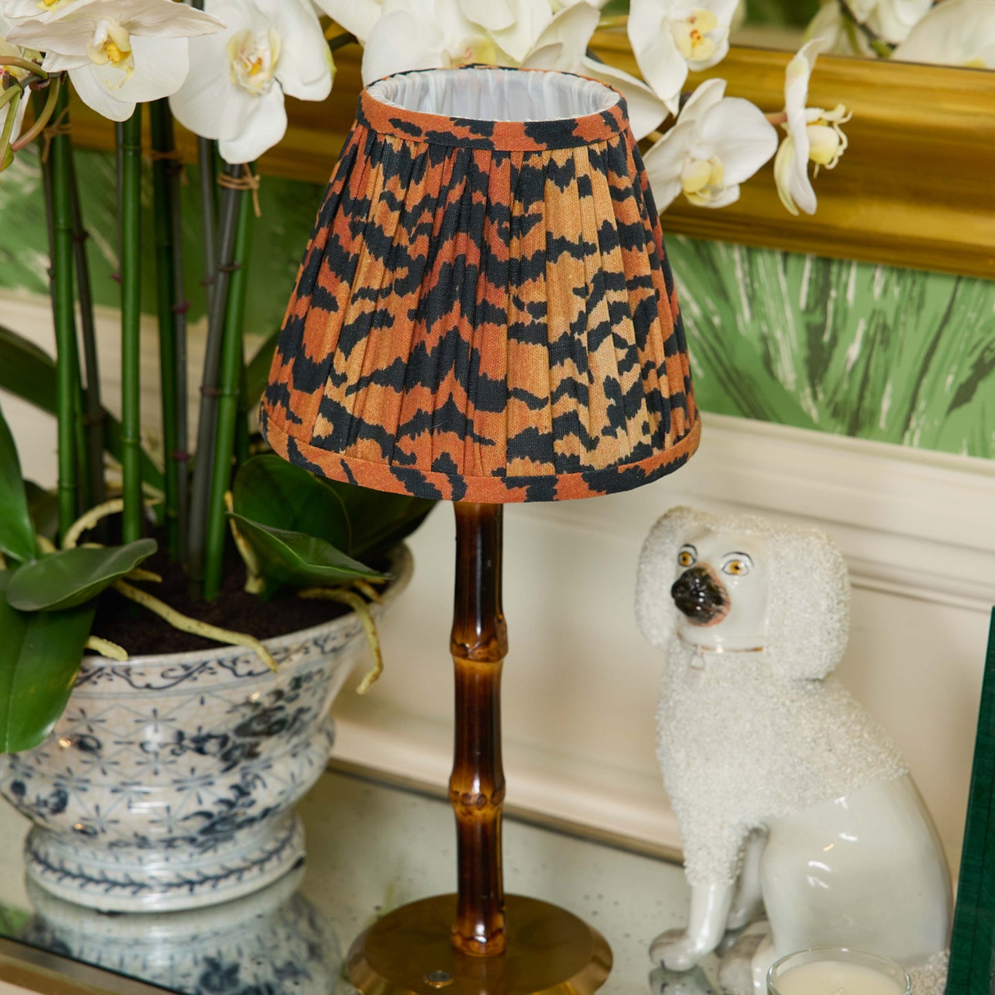 Tiger Print Lampshade (18cm)