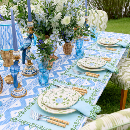 Blue Rose Bud Dinner Plate