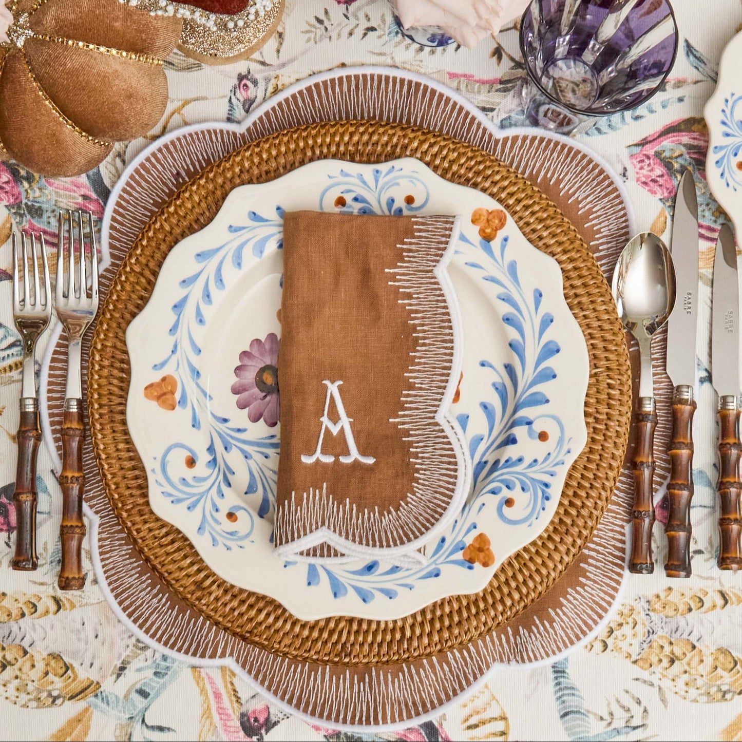 Fall Shaded Pheasant Tablecloth