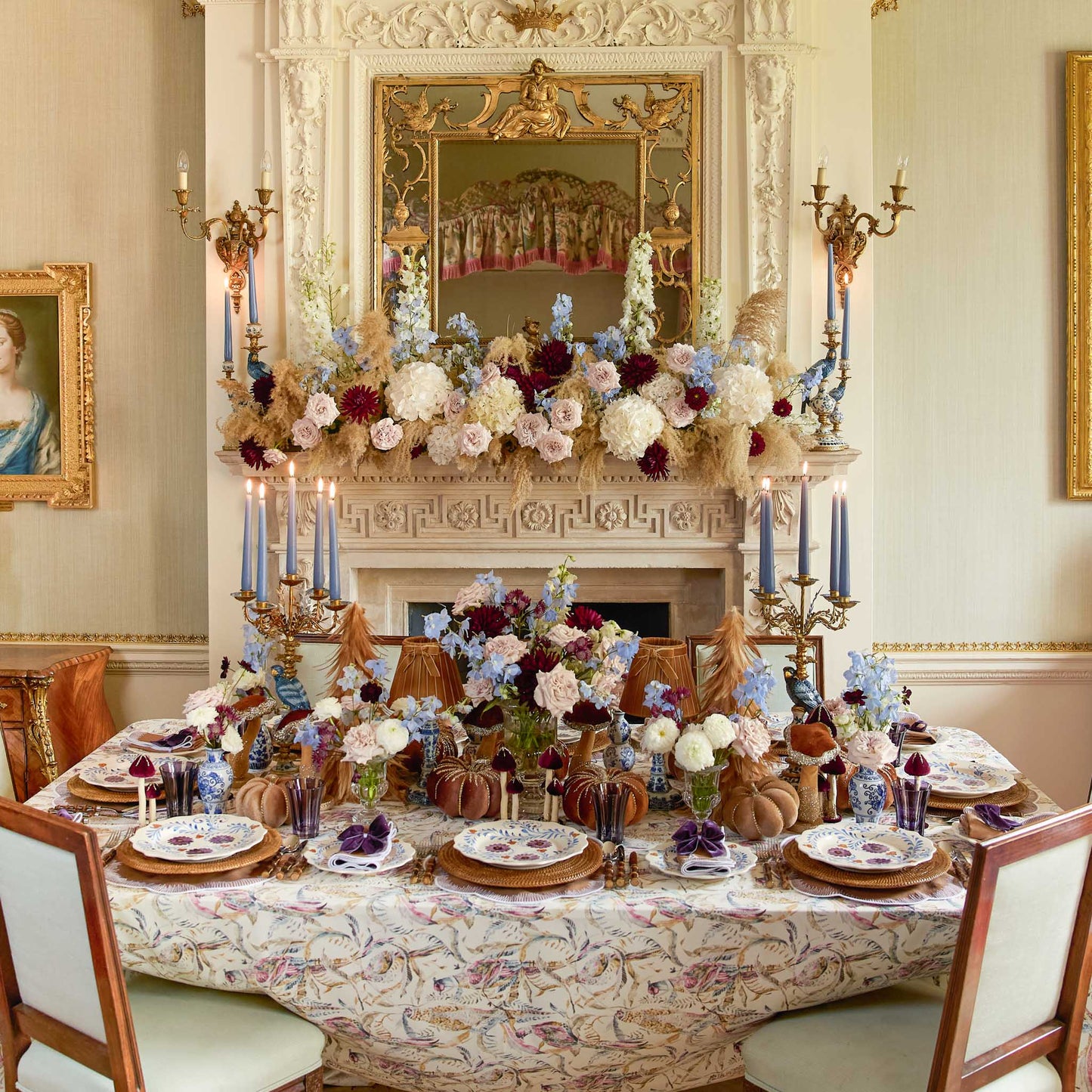 Fall Shaded Pheasant Tablecloth