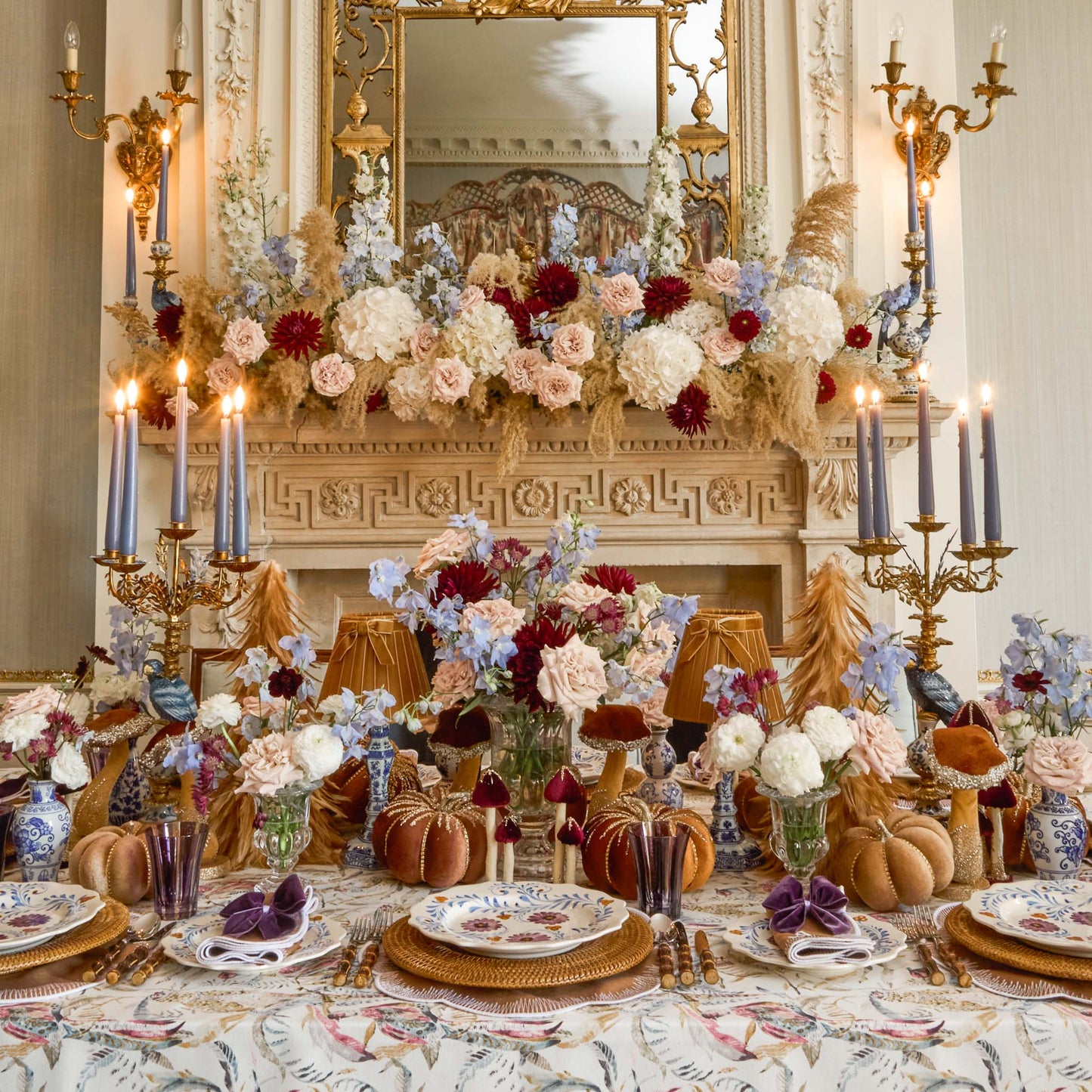 Fall Shaded Pheasant Tablecloth