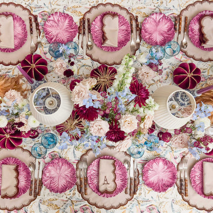 Taupe & Chocolate Isabella Placemats & Napkins (Set of 4)