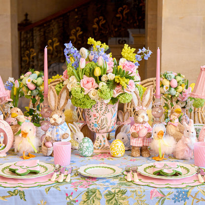 Pink Small Chinoiserie Tole Urn Vase
