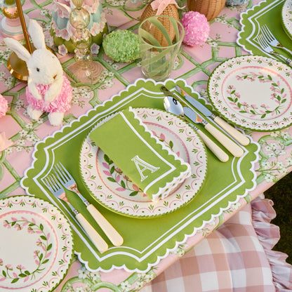 Green Louisa Napkins (Set of 4)