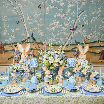 Blue Rose Bud Dinner Plate