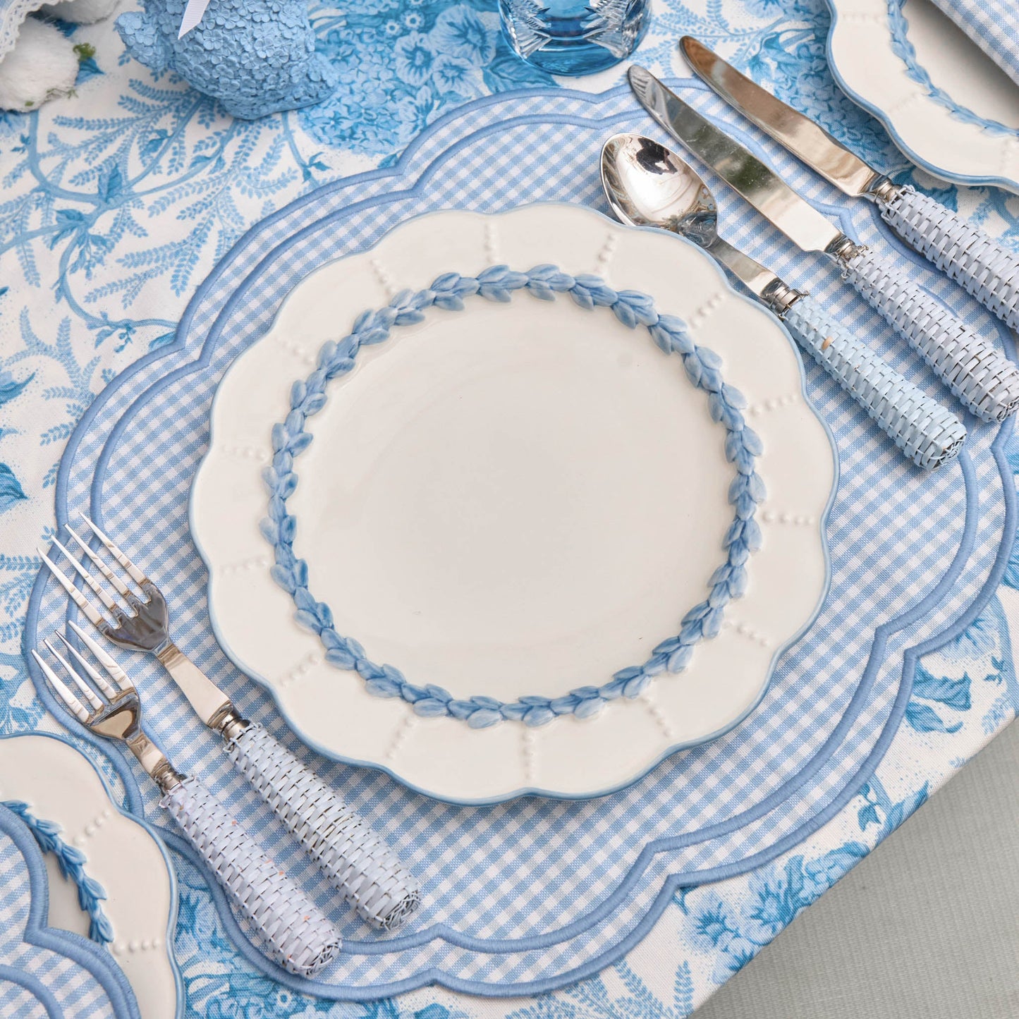 Blue Laurel Dinner Plate