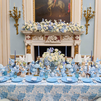Blue Parrot Candle Holders (Pair)