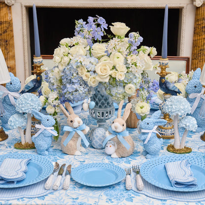 Blue Parrot Candle Holders (Pair)