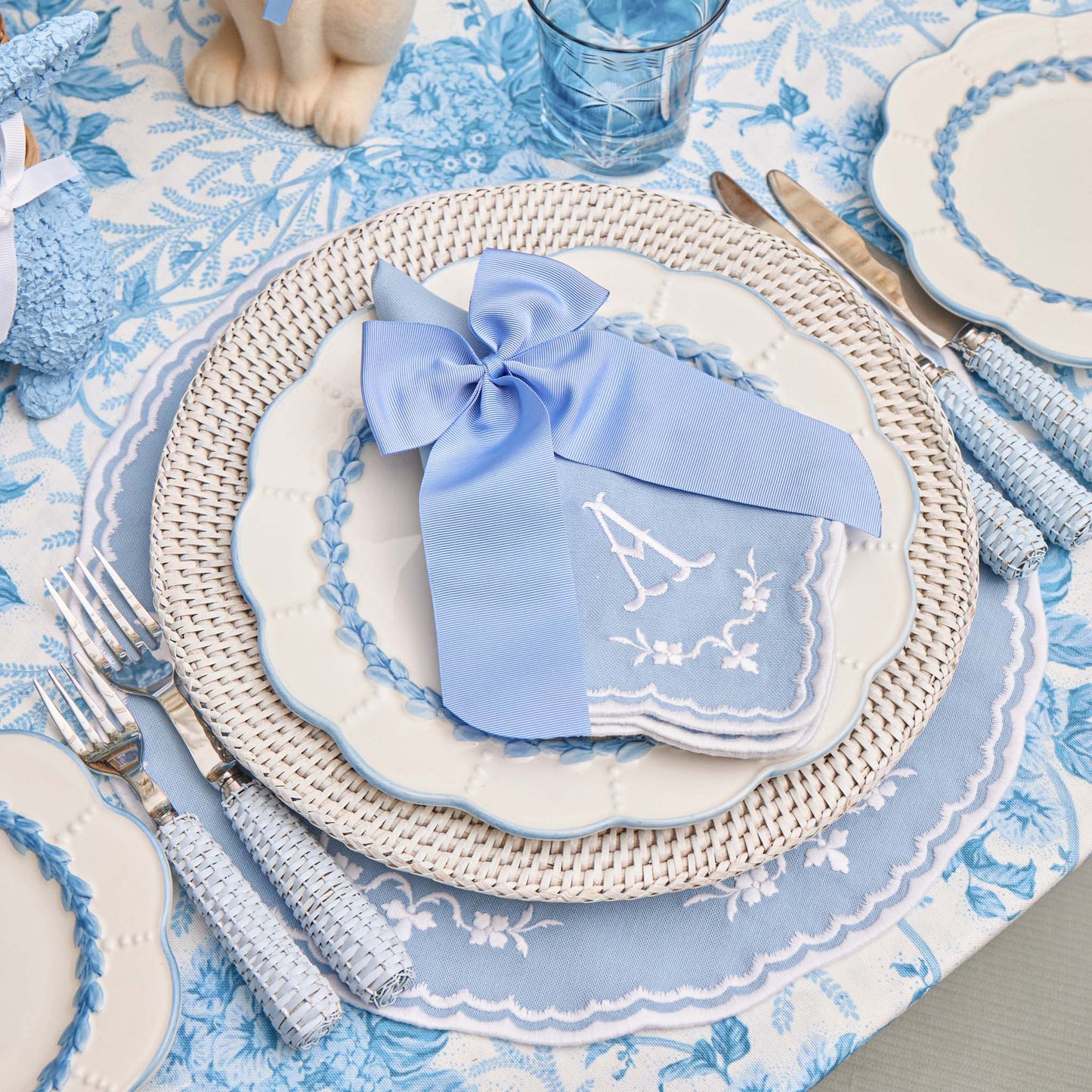 Blue Sienna Placemats & Napkins (Set of 4)