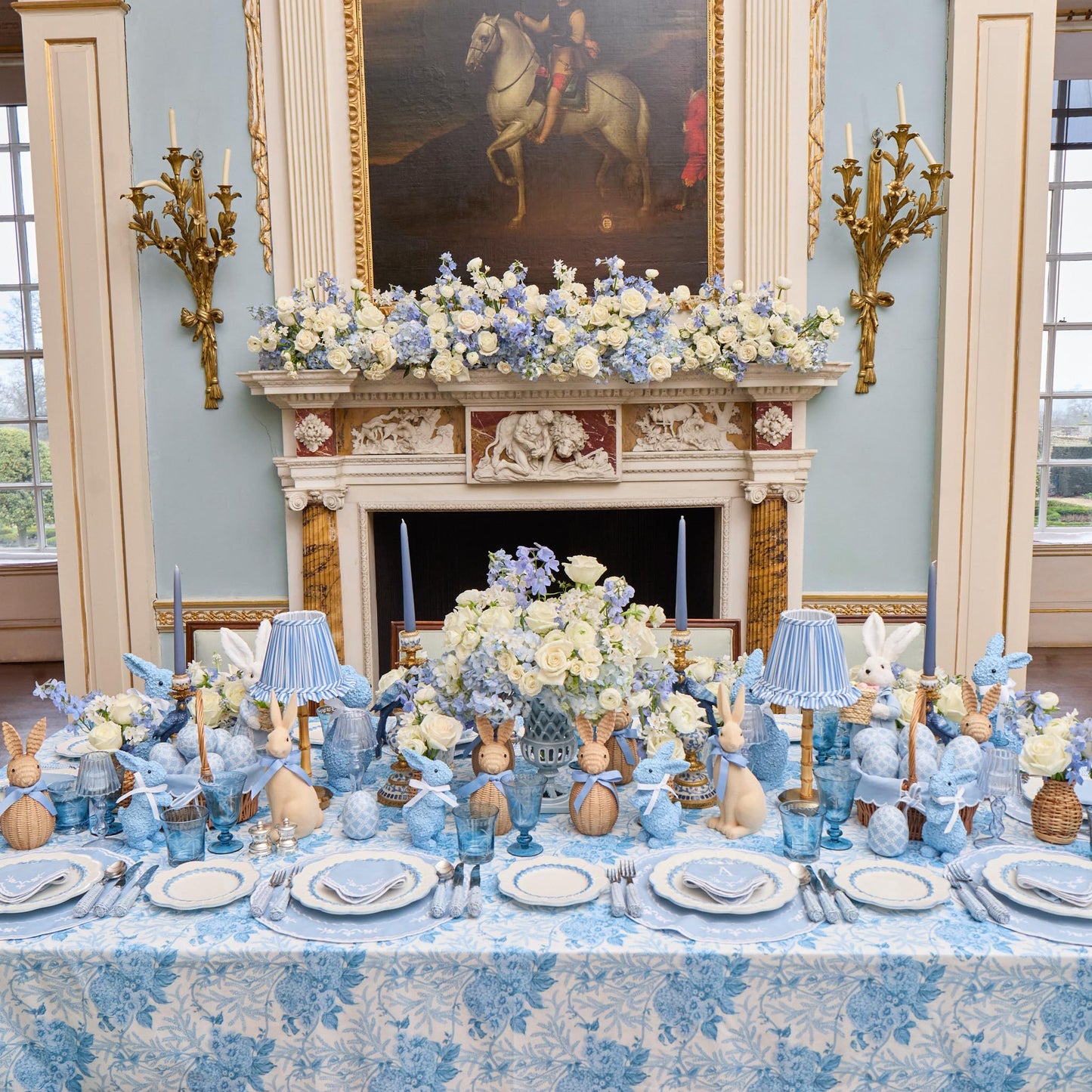 Blue Sienna Placemats & Napkins (Set of 4)