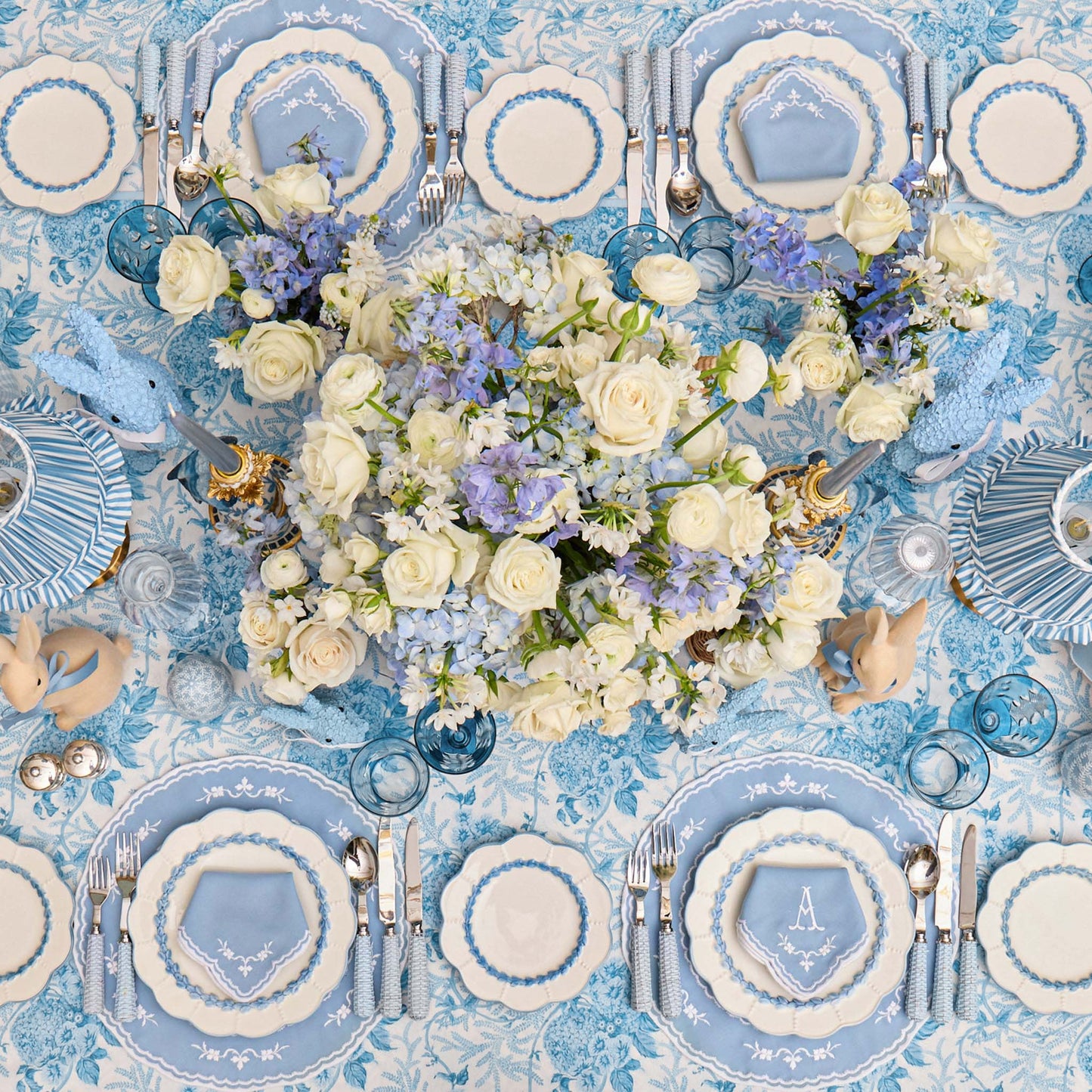 Blue Sienna Placemats & Napkins (Set of 4)