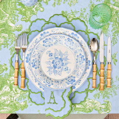 Blue Pandora Starter & Dinner Plates (Set of 8)