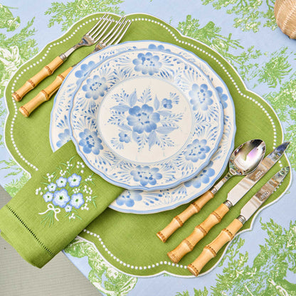 Blue Pandora Starter & Dinner Plates (Set of 8)
