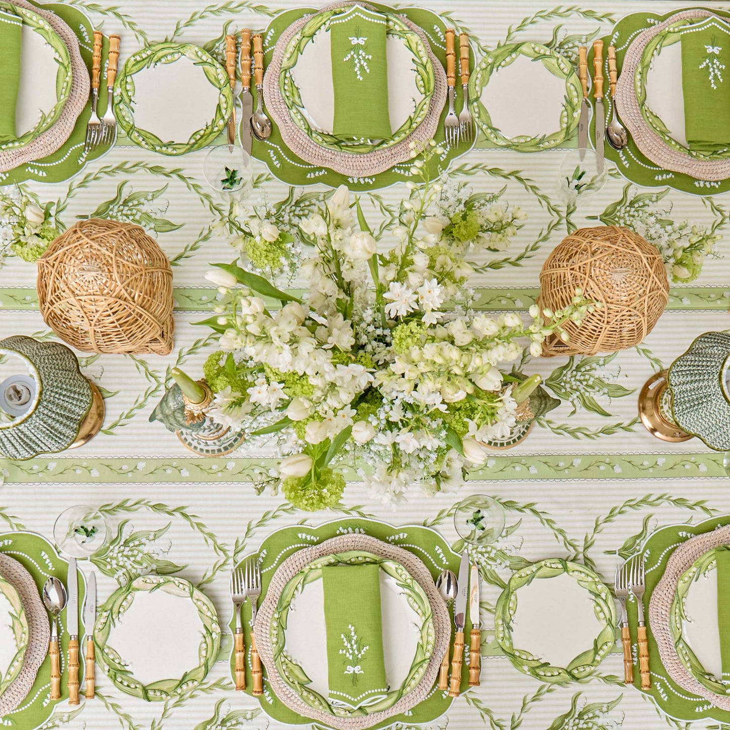 Lily of the Valley Dinner & Starter Plates (Set of 4)