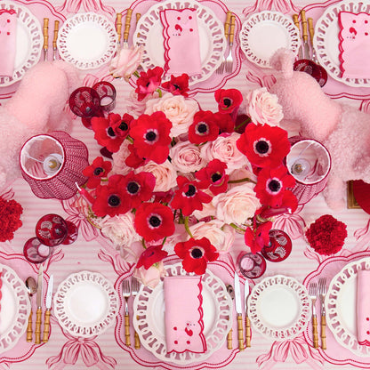 Pink & Red Eloise Linen Placemats (Set of 4)
