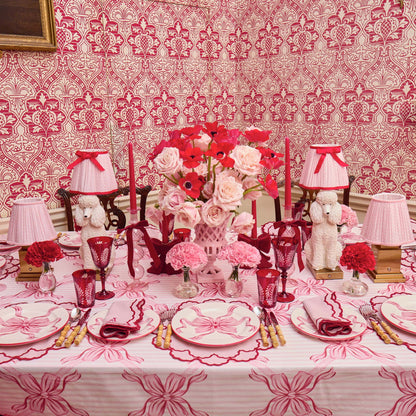 Pink & Red Lily Napkins (Set of 4)