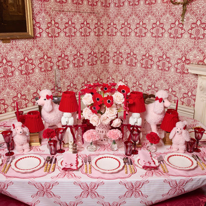 Pink & Red Eloise Linen Placemats (Set of 4)