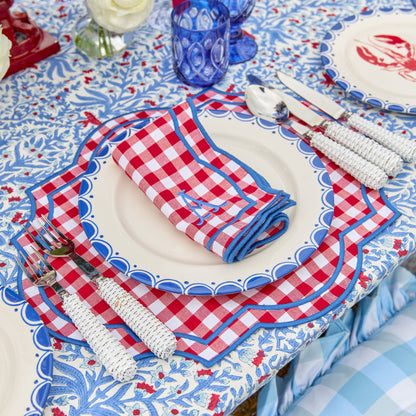 Red Gingham Felix Napkins (Set of 4)