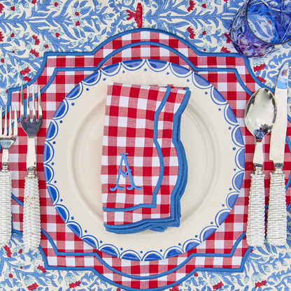 Red Gingham Felix Napkins (Set of 4)